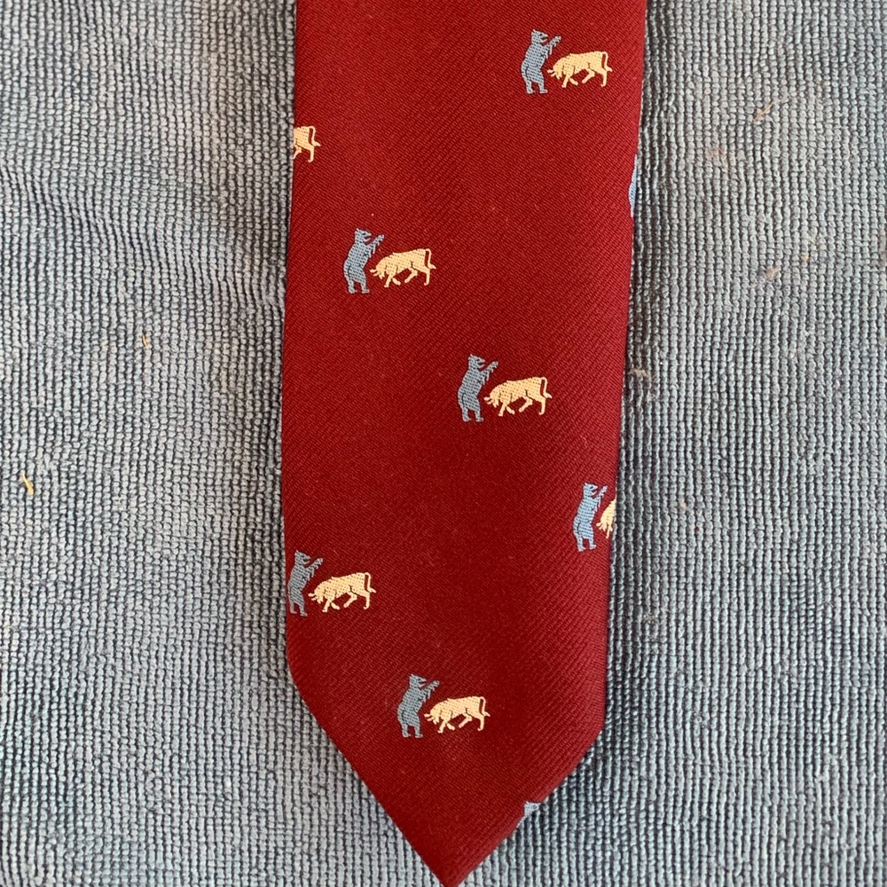 Red Tie With Animals! - Picture 3 of 5